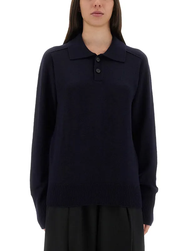 "Inverness" Shirt With Polo Collar - Studio Nicholson