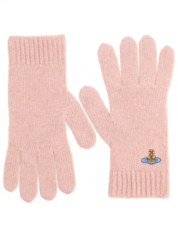 Gloves With Orb Embroidery - Vivienne Westwood