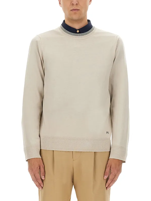 Shirt With Embroidered Logo - PS Paul Smith