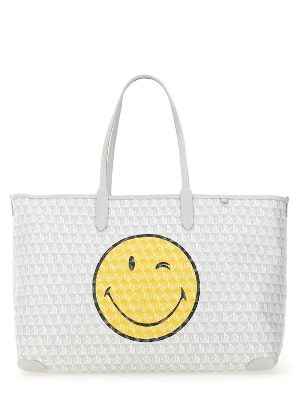 "I Am A Plastic Bag Wink" Tote Bag - Anya Hindmarch
