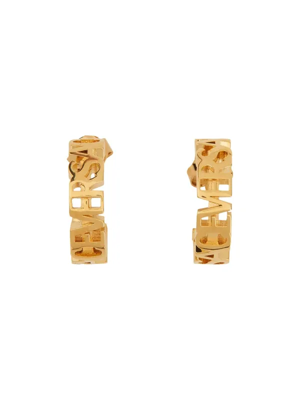 Logo Hoop Earrings - Versace