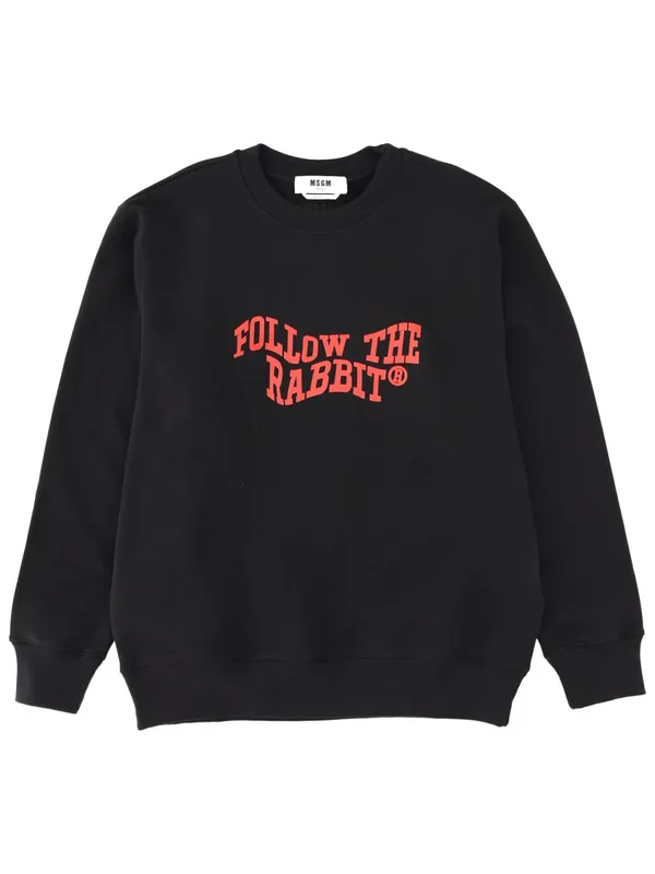 "Follow The Rabbit" Sweatshirt - MSGM