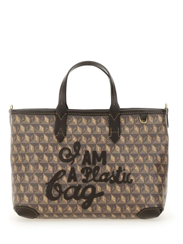 "I Am A Plastic Bag" Tote Bag Xs - Anya Hindmarch