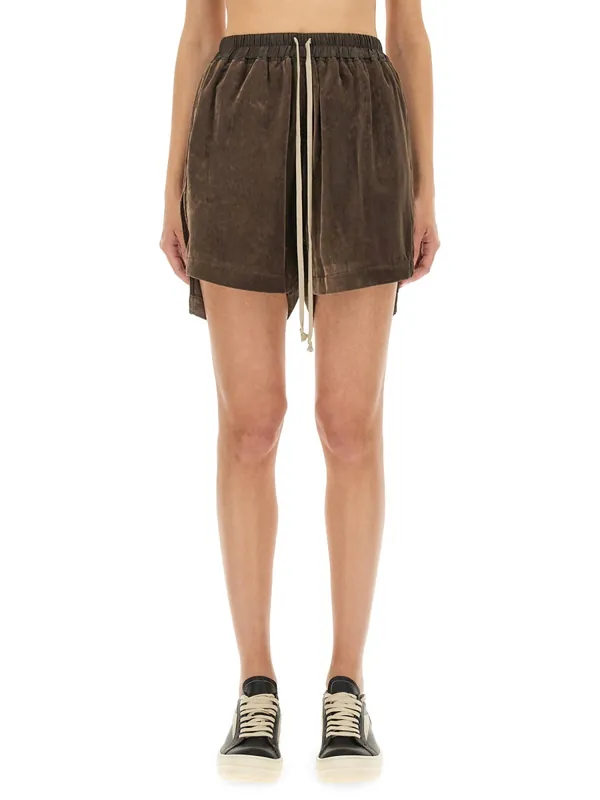 Viscose And Cupro Shorts - Rick Owens