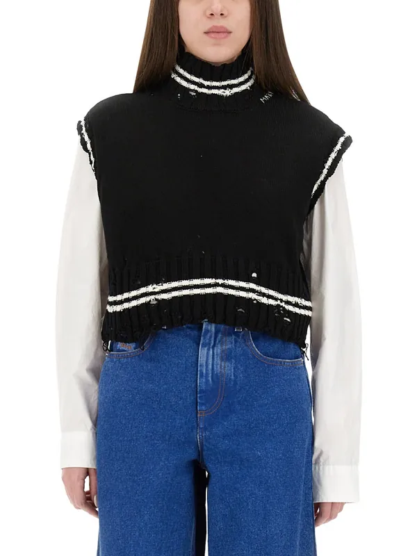 Short Cotton Vest - Marni