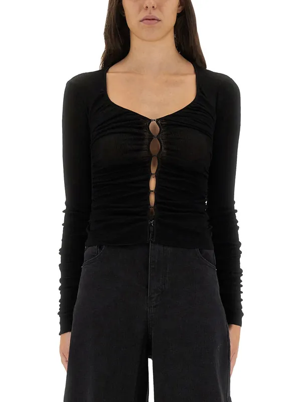 Viscose Knit Top - Self-Portrait