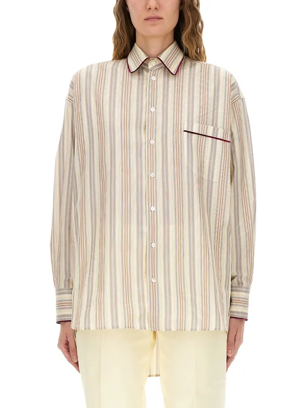 Striped Cotton Shirt - Etro