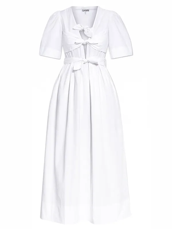 V-Neck Midi Dress