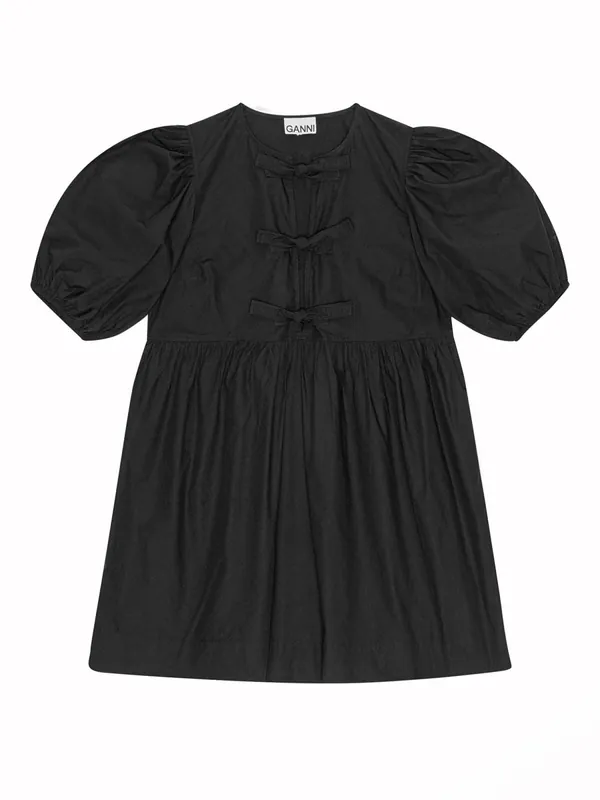 Short Cotton Dress - Ganni