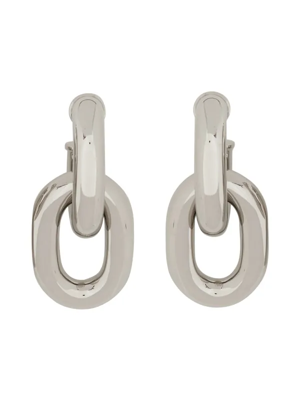 Orecchini Doppio Cerchio Xl Link - Rabanne