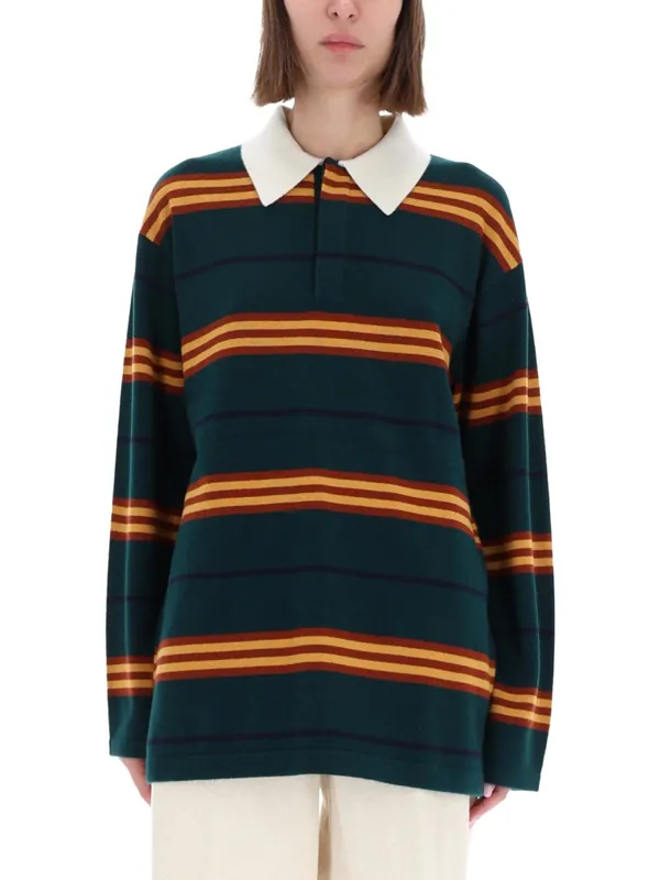 "Striped Rugby" Polo Shirt - Guest In Residence