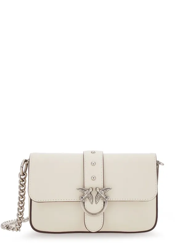Baby Love Bag One Slouchy Leather Crossbody Bag - Pinko
