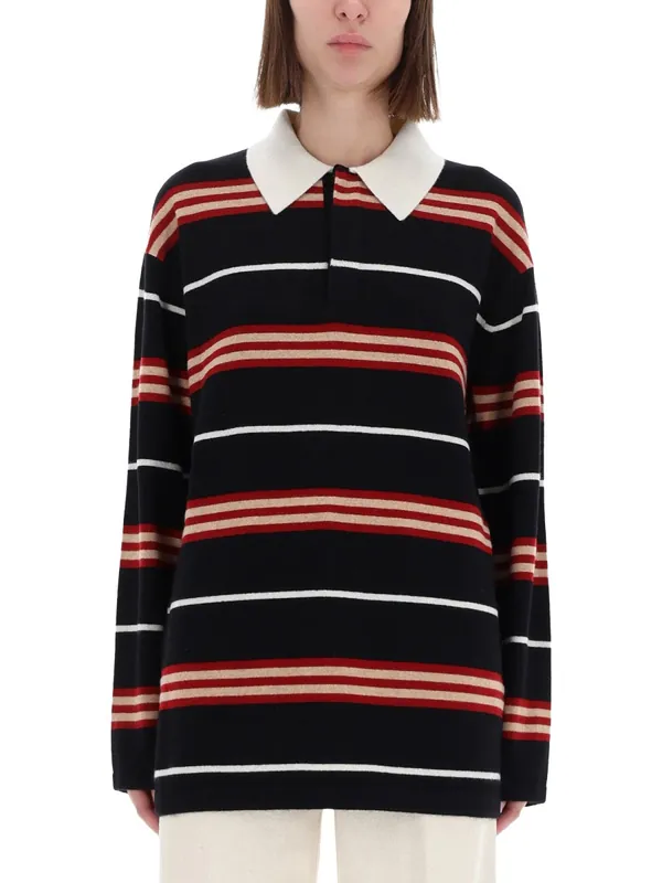 "Striped Rugby" Polo Shirt - Guest In Residence