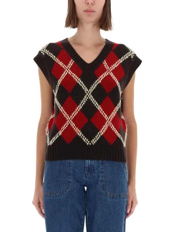 "Argyle" Vest - Guest In Residence