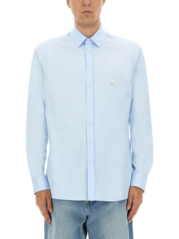 Cotton Poplin Shirt - Moschino