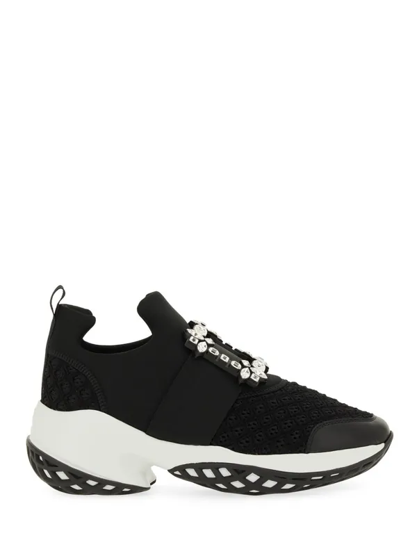 "Viv' Run" Fabric Sneaker - Roger Vivier