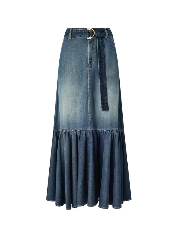 Guardian Denim Skirt - Pinko