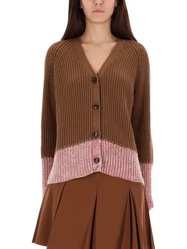 Cardigan With "Color Block" Pattern - Marni