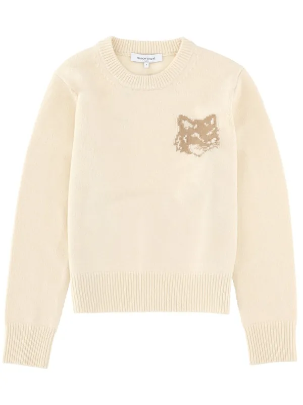 "Fox Head" Sweater - Maison Kitsuné