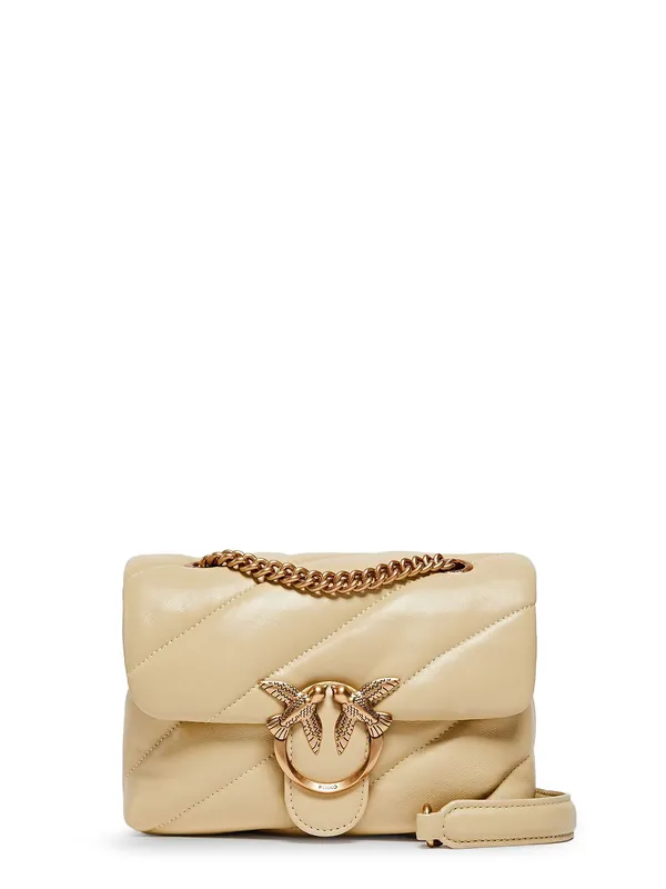 Love Puff Mini Quilted Leather Crossbody Bag - Pinko
