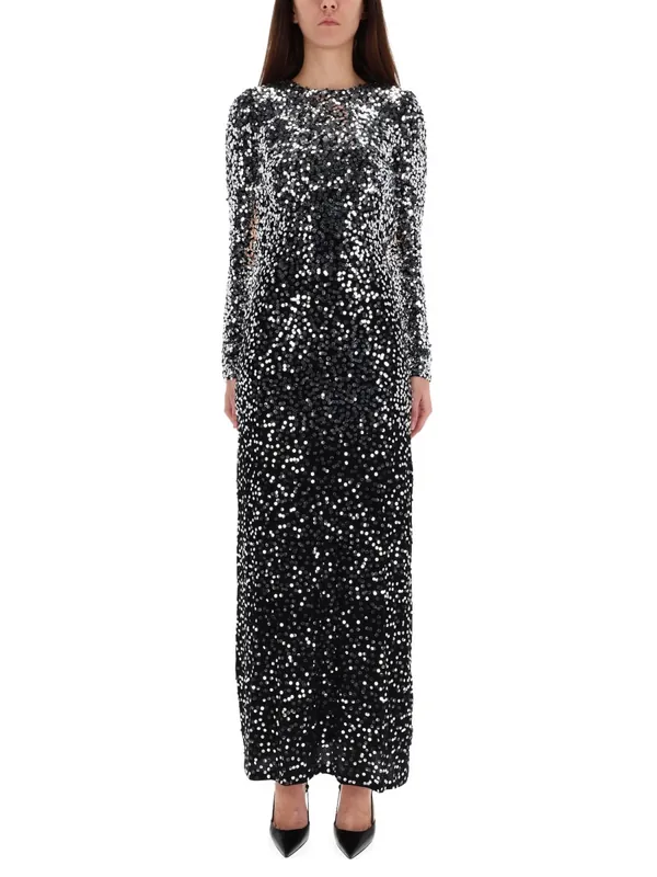 Long Dress With Sequins - Rabanne
