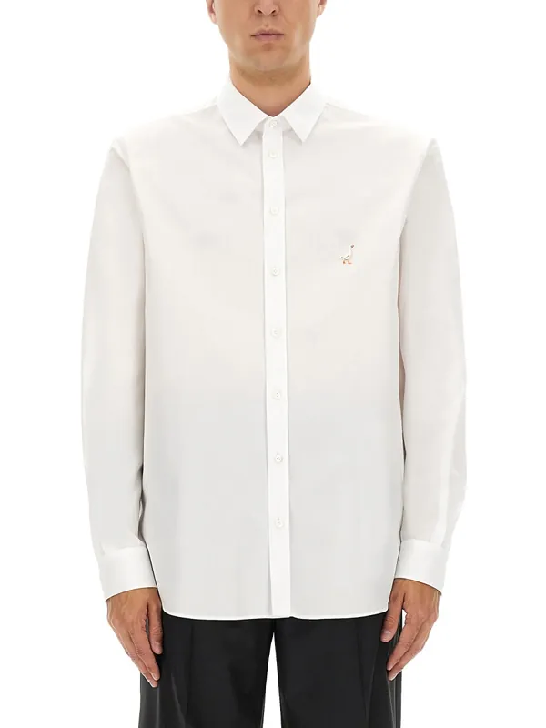 Cotton Poplin Shirt - Moschino