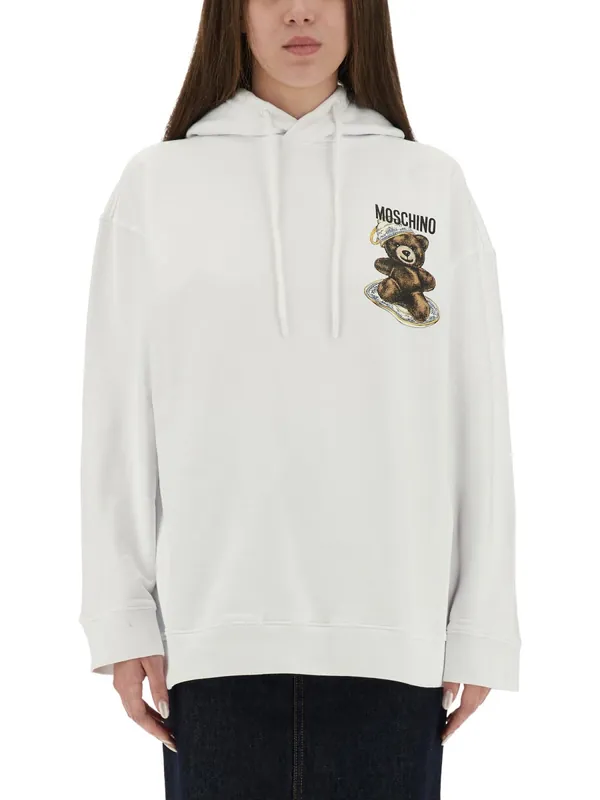 Sweatshirt With "Teddy" Print - Moschino