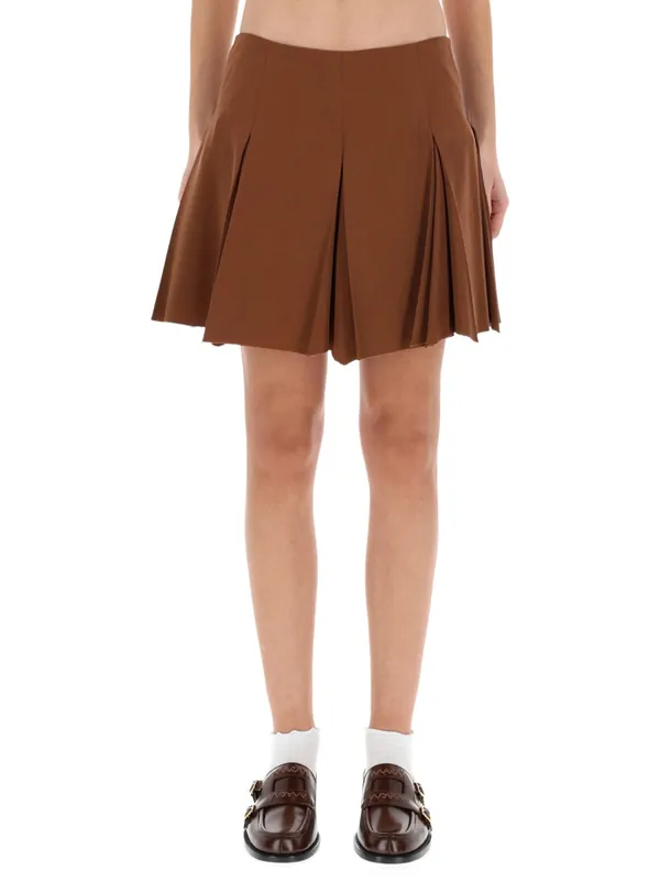 Pleated Miniskirt - Marni