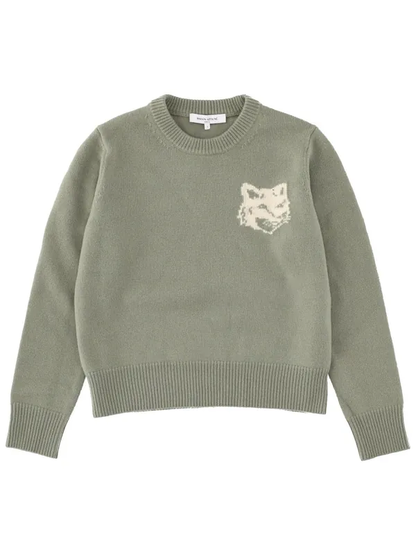 "Fox Head" Sweater - Maison Kitsuné