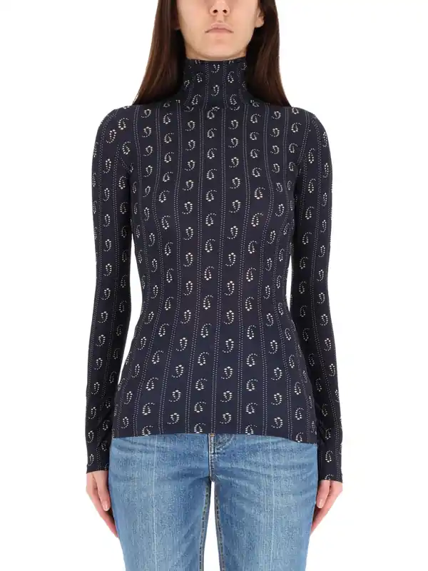 Shirt With Print - Tory Burch