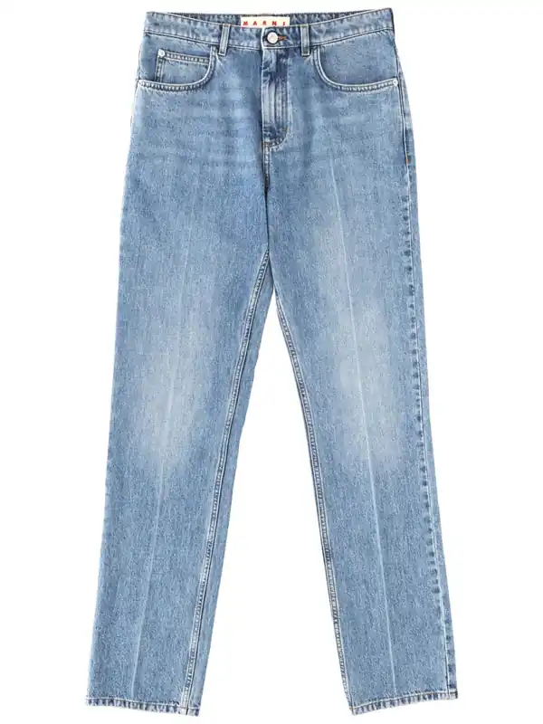 Cotton Denim Pants - Marni