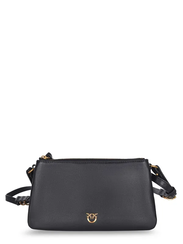 Baby Love Bag One Slouchy Leather Crossbody Bag - Pinko