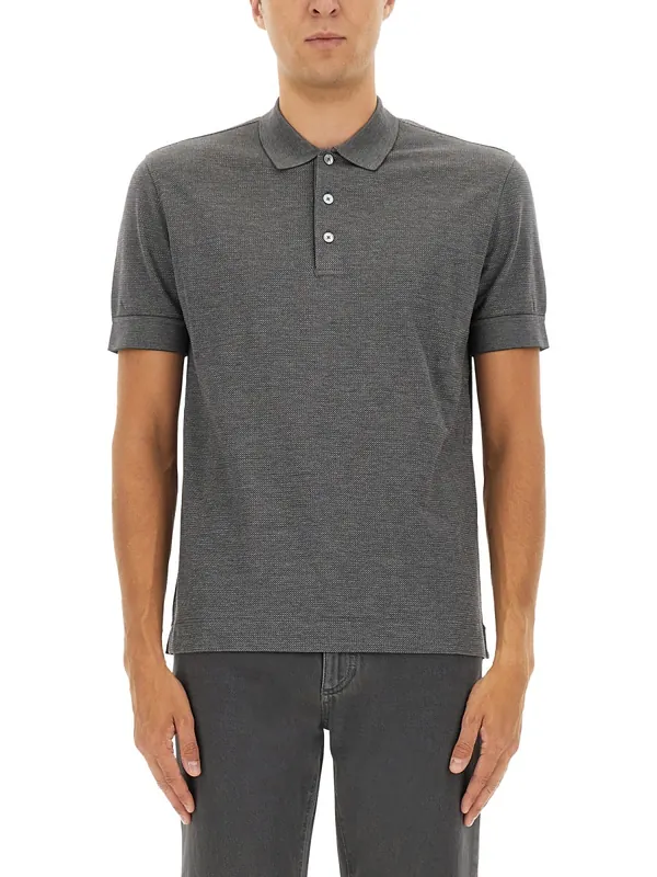 Cotton Blend Polo Shirt - Zegna