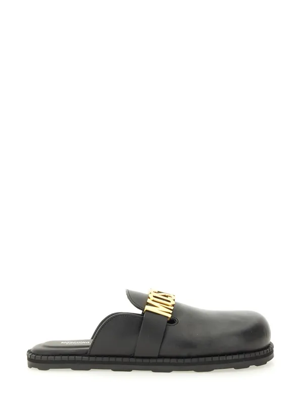 Sabot With Logo Lettering - Moschino