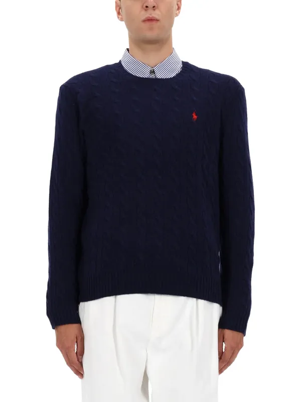Wool And Cashmere Cable Knit Sweater - Polo Ralph Lauren