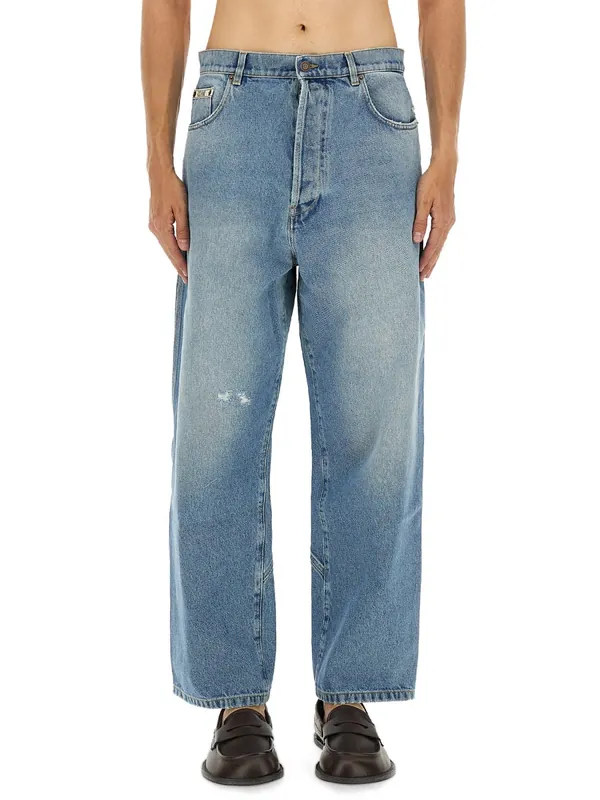 Cotton Denim Jeans - Moschino
