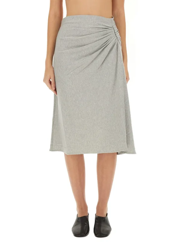Draped "Hevira" Skirt - Dries Van Noten