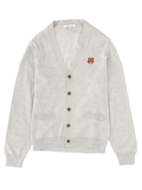 "Fox Head" Cardigan - Maison Kitsuné