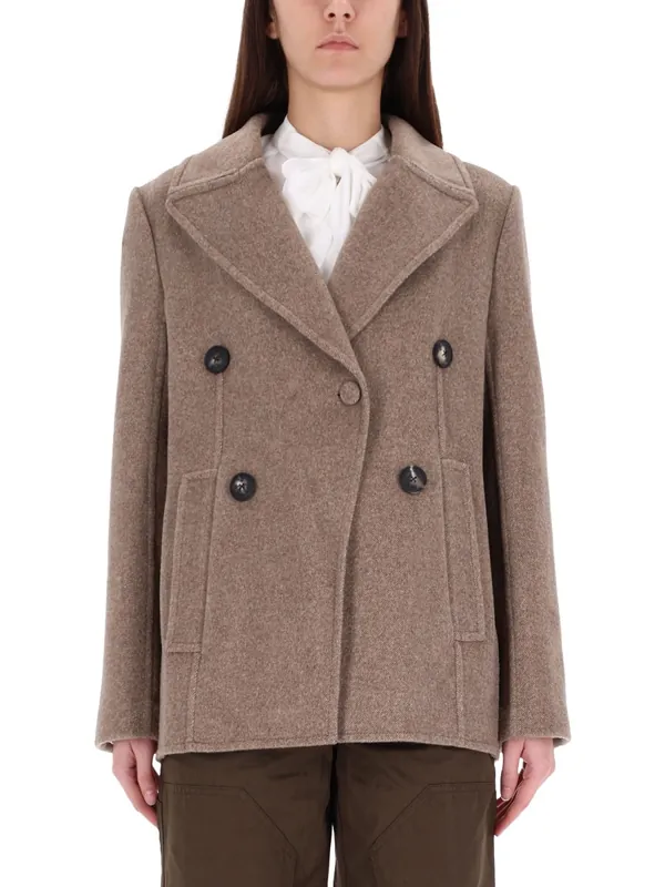 Wide Twill Jacket - Tory Burch