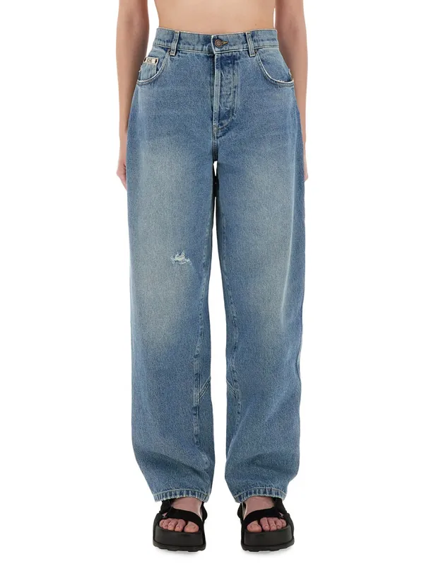"Wide Leg" Jeans - Moschino