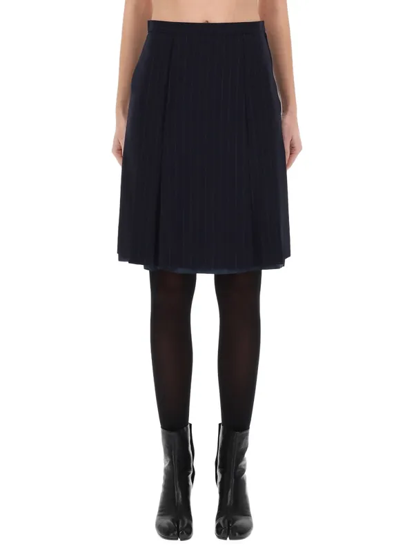 Wool Midi Skirt - Maison Margiela