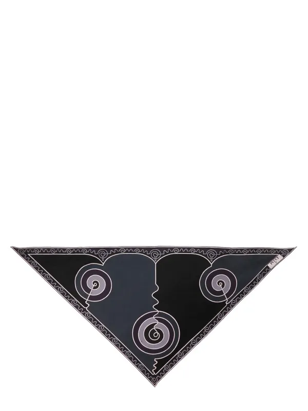 Astro Print Triangle Scarf - Emilio Pucci