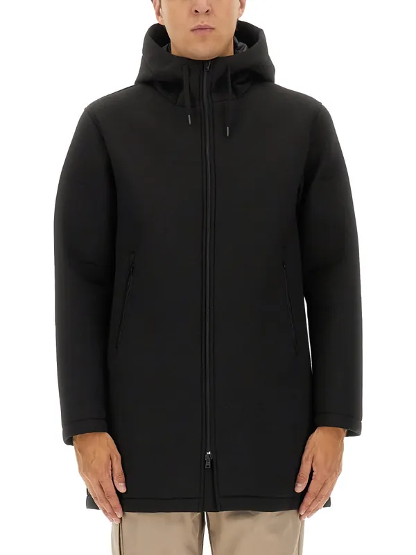 Long Parka In Three Layers "Scuba" - Herno