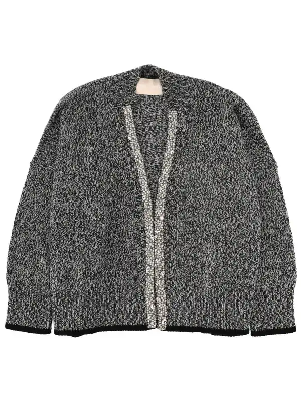Cardigan With Mouliné Workmanship - Circus Hotel