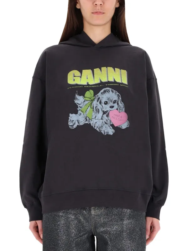 "Puppy" Sweatshirt - Ganni