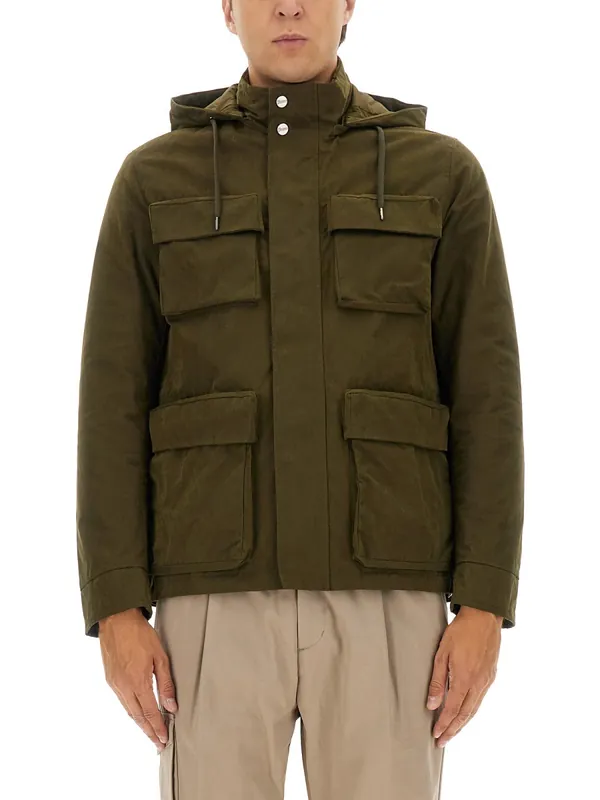 Waxed Cotton Short Parka - Herno