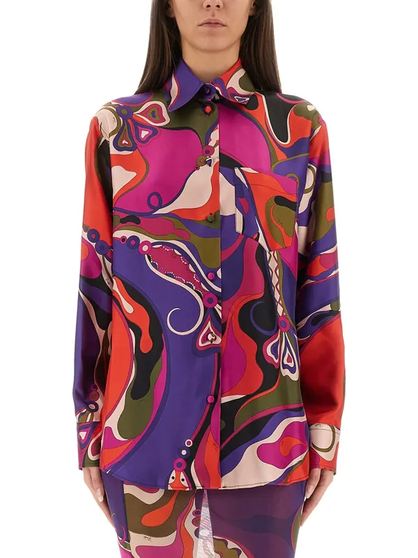 Orchid Print Shirt - Emilio Pucci