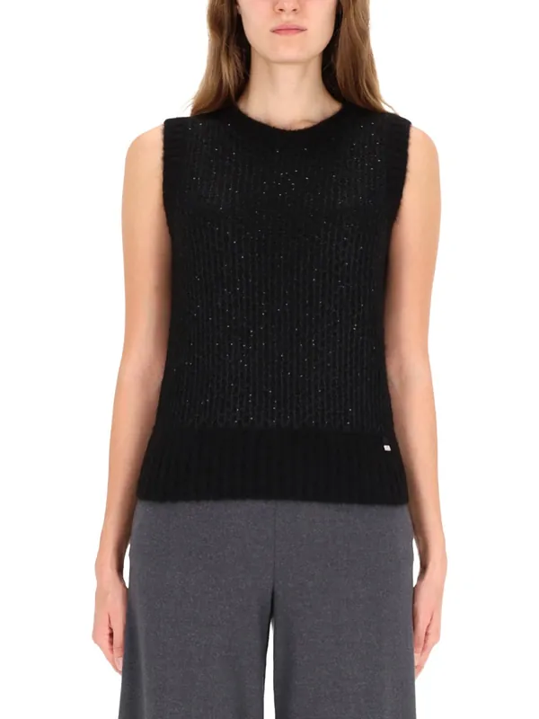 Metallic Effect Sequined Vest - Herno