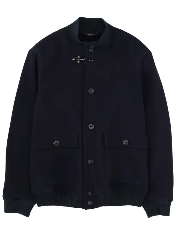 Wool Jacket With Buttons - Fay