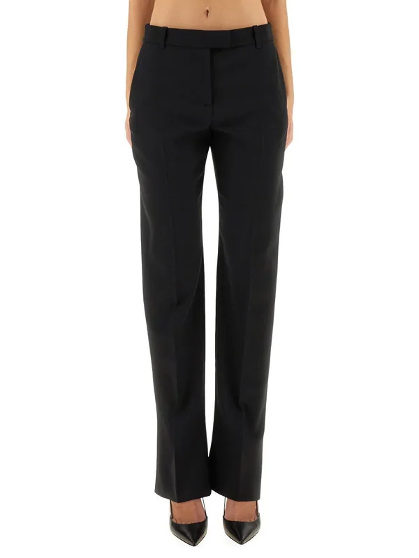 Wool Gabardine Tailored Pants - Alexander McQueen